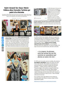 article de la voix du nord concernant mon travail