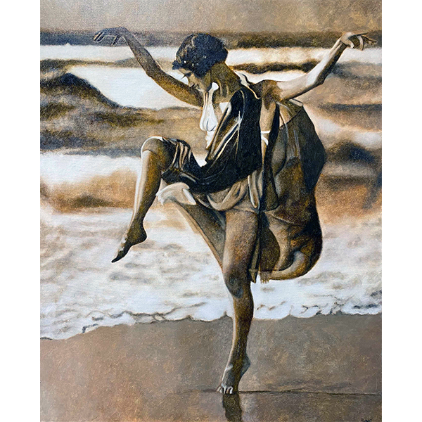 Peinture à l'acrylique et à la chicorée de Isadora Duncan