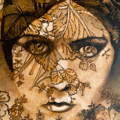 portrait à la chicorée de Gloria Swanson