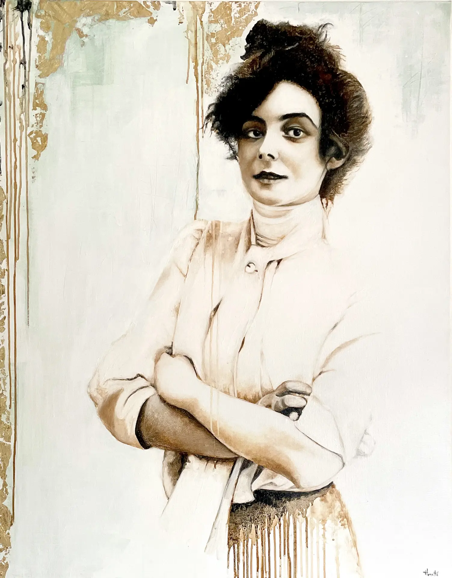 peinture à la chicorée "Marie D'or'o" - carrousel page accueil