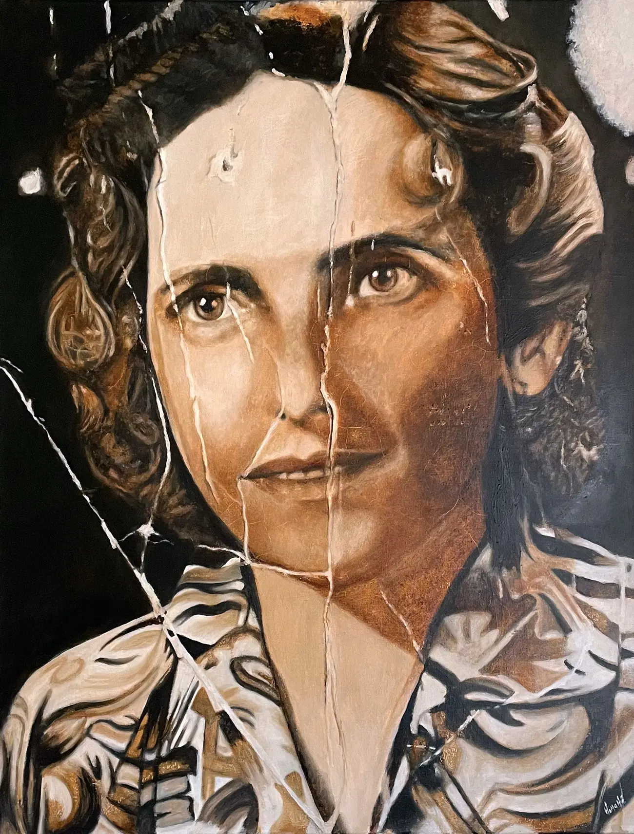 peinture à la chicorée "et puis il y a toi" - carrousel page accueil