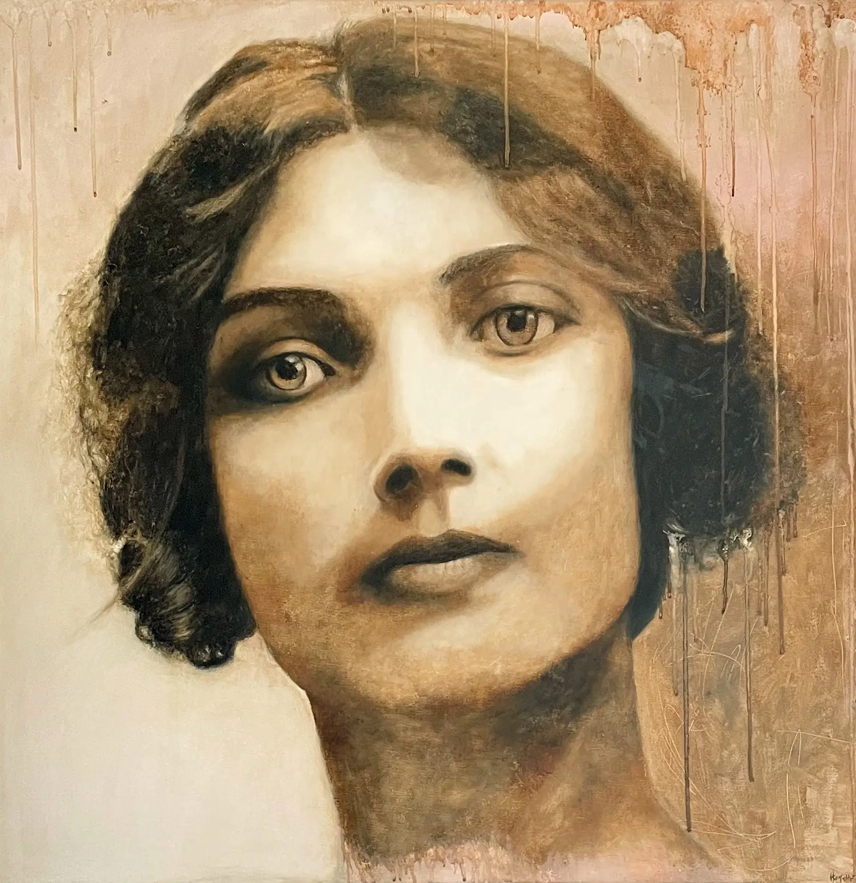 peinture à la chicorée "inquiétudes sentimentales" - carrousel page accueil