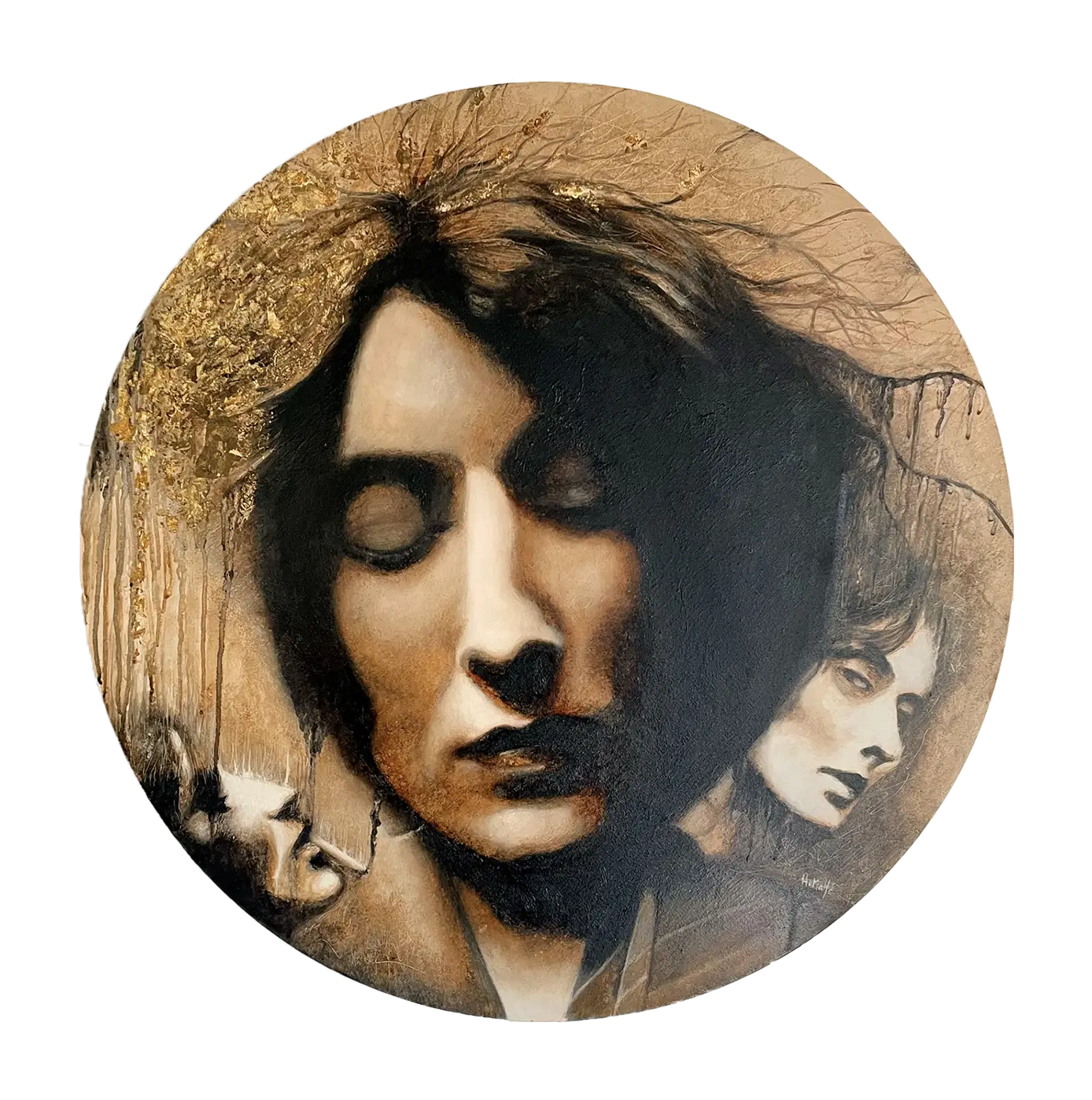 peinture à la chicorée de Mina Loy pour illustrer le menu contact