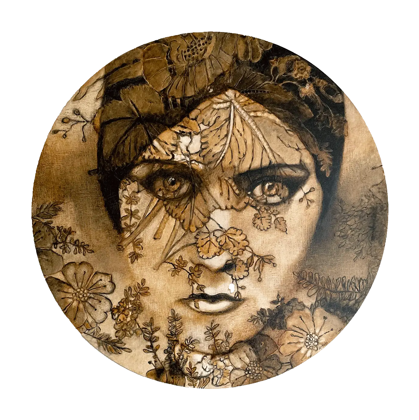 peinture à la chicorée de Gloria Swanson pour illustrer le menu actualités