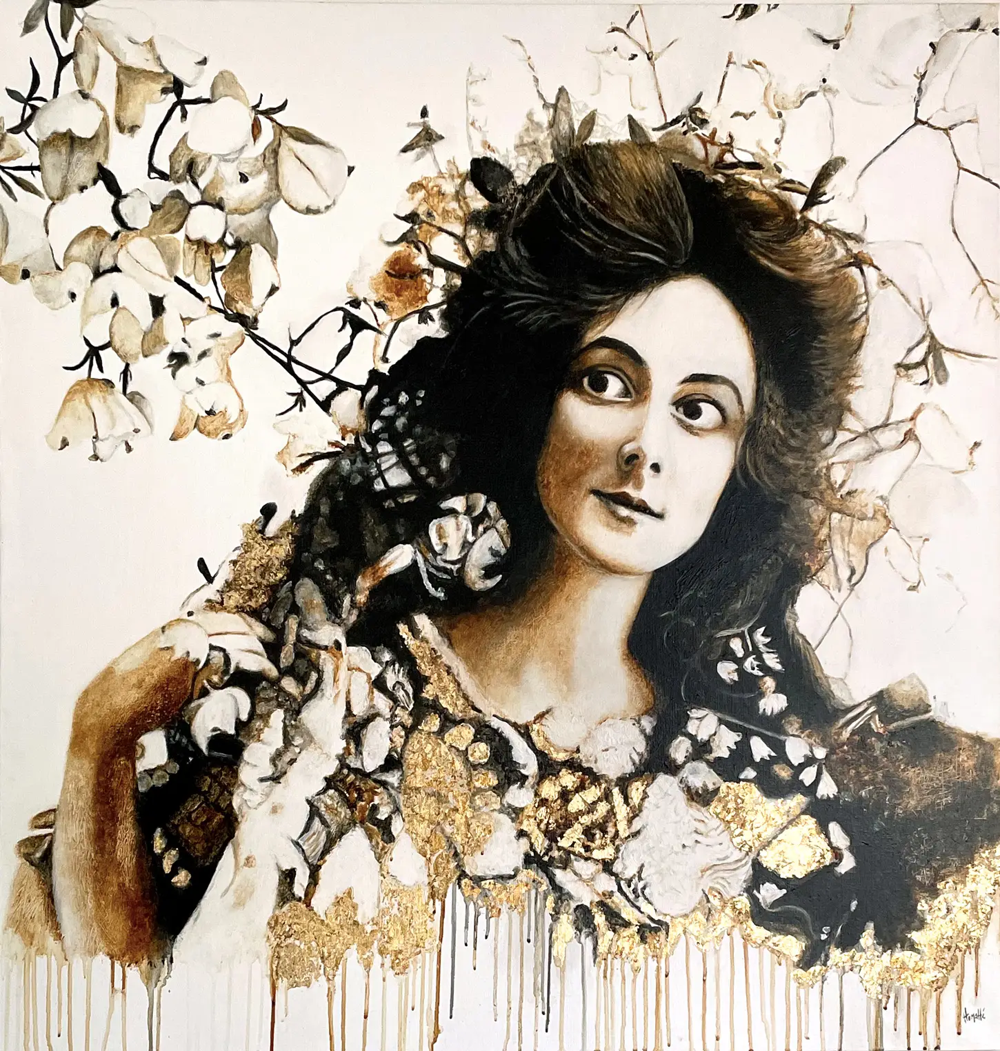 peinture à la chicorée "fl'or'ilége" - carrousel page accueil